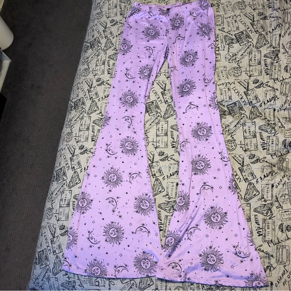 Purple Celestial Flared Leggings - Picture 1 of 4